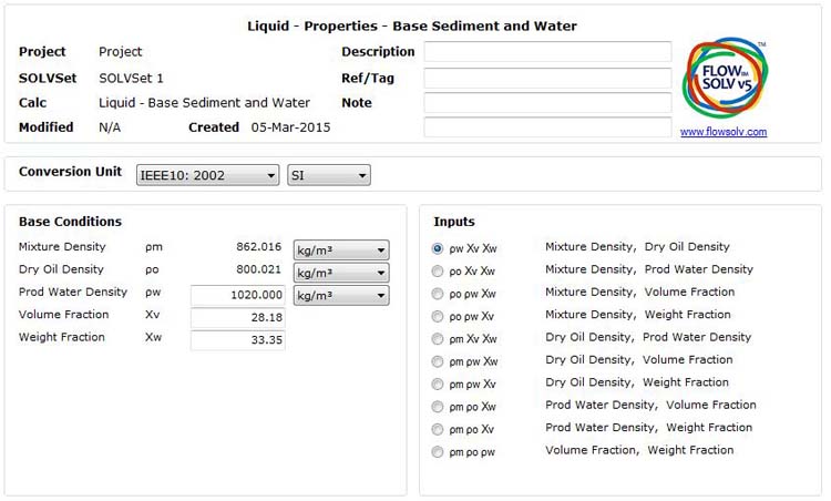 Base Sediment and Water